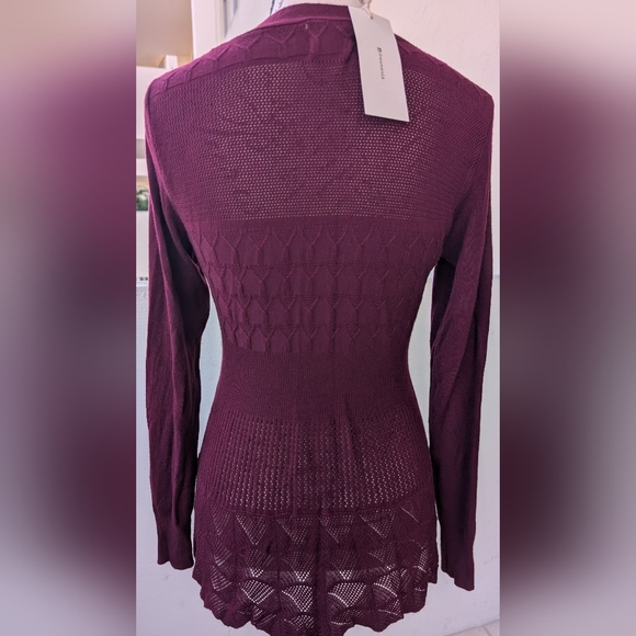 NWT DREAMERS Burgundy Cardigan  Size Medium - Picture 11 of 15